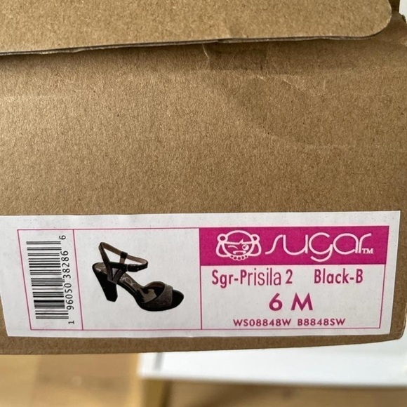SUGAR Priscilla High Heel Platform Sandal - Sz 6 - Picture 11 of 12